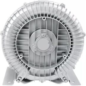 Regenerative Blower,Vortex Ring Blower, 110V 50Hz Ring Blower 0.5HP 0.74HP 1.01HP 1.49HP Large Airflow Type High-Pressure Vortex Blower Industrial Vacuum Pump(350W/0.47HP)