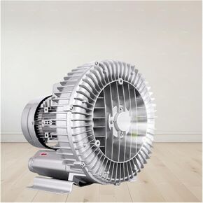 Vortex Ring Blower,Regenerative Blower, 0.16HP-1.49HP 110V Regenerative Blower High Pressure Industrial Pump Blower Vortex Blower(250W/0.33HP)