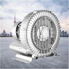 Vortex Ring Blower,Regenerative Blower, Regenerative Blower Vortex Gas Pump 110V 50Hz Single Phase Low Noise High-Pressure Industrial Vacuum Pump(120W/0.16HP)