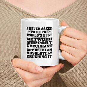 Funny Gift For Sharepoint Developer White 11oz Ceramic, Present For Coworkers - I Never Ask To Be The World's Best Sharepoint Developer