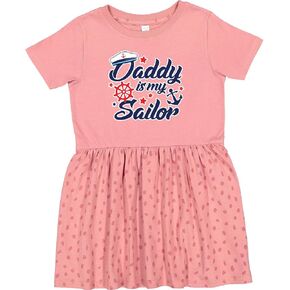 inktastic My Daddy is My Sailor Toddler Dress