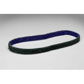 3M Scotch-Brite DF-BL Non-Woven Aluminum Oxide Sanding Belt - Fine Grade - 1/4 in Width x 24 in Length - 64465 [PRICE is per BELT]