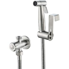 Hand HeldSprayer for Stainless Steel Wire Drawing ProcessAttachment with Precision Pressure Control Jet Spray-Ergonomic HandheldFor Toilet-Toilet Wat