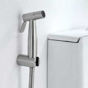 Premium Stainless Steel Bathroom Press The Circular Rinse Faucet,Shattaf Sprayer Best Used for Personal Hygiene and Potty Toilet Sprayer