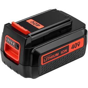 1 Pack 3600mAh Lithium ion 40 Volt LBX2540 Replacement Battery Compatible with Black and Decker 40V Battery LBX2540 LBX1540 LBX2040 LBXR36 LBXR2036 LBXR36-2 LST540 LCS1240 LST136W Power+ Tools(Red)