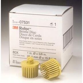 3m Company 7531 1 Yellow Scotch-brite Roloc Bristle Discs
