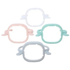 Baby Bottle Handles 4pcs Square Leakproof Feeding Bottle Replacement Handles for Comfortable to Hold