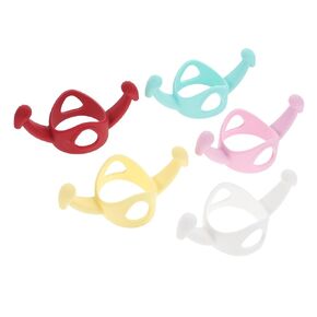 Kisangel Ergonomic Baby Bottle Handle 5 Pack Silicone Handles Nursing Bottle Accessories Comfortable for Baby's Hands