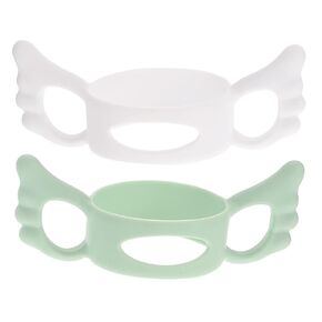 DECHOUS 2pcs Silicone Bottle Sleeves Easy to Install Bottle Covers for Natural Feeding Experience for Little Hands Encourages Fine Motor Skills
