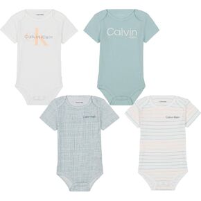 Calvin Klein baby-boys 4 Pack Bodysuit