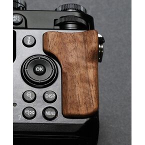 Wood Wooden Thumb Up Grip Sticker Finger Handle for ZF Camera (Ebony)