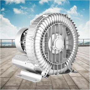 Vortex Ring Blower,Regenerative Blower, Regenerative Blower Silver 110V 50Hz Single Phase High-Pressure Vortex Ring Blower(550W/0.74HP)