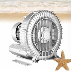 Regenerative Blower,Vortex Ring Blower, Industrial Regenerative Blower 110V 50Hz Single Phase Ring Blower for Fish Tank Centrifugal Blower(120W/0.16HP)