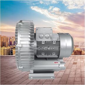 Vortex Ring Blower,Regenerative Blower, Single Phase High-Pressure Industrial Vacuum Pump 110V 50Hz Vortex Blower(120W/0.16HP)