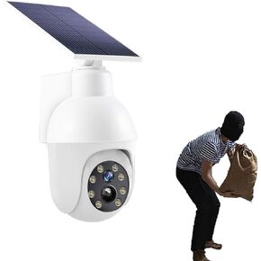 Appreciarel Camera, Simulated Surveillance Camera Street Light, Solar Cameras Outdoor Wireless, Waterproof Security Color Night Vision Smart, with Ai Motion Detection, Light (1PC)