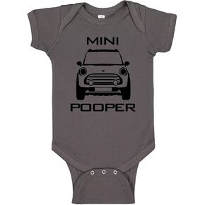Reaxion Cute Funny Baby Boy Girl Mini Pooper Bodysuits - Handmade Humorous Clothes For Newborn Infants