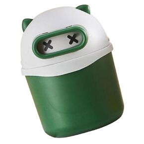 Desktop Waste Bin Lid Cute Panda Design Desk Trash Can for Office Kitchen and Bedroom for Garbage Decorative and Functional Wastebasket