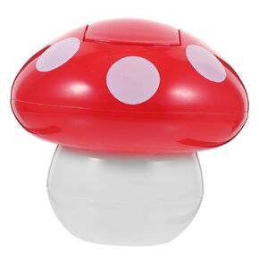 Desk Trash Can Lid Cute Mushroom Desktop Wastebasket Creative Small Trash Bin Office Accessory for Bedroom Kitchen