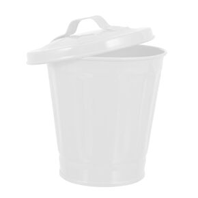 Dorm Trash Can Lid Small Waste Bin with Lid Room Waste Bin Desk Container