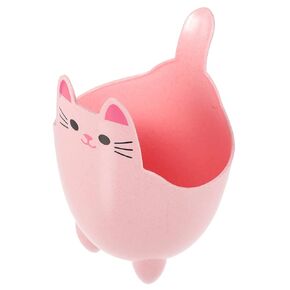 Kawaii Cat Trash Can Small Desk Waste Basket Plastic for Home Office Rv