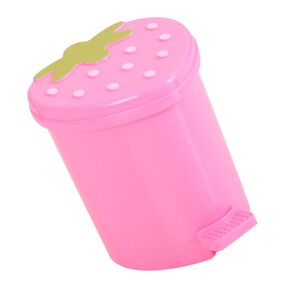 Cute Desktop Strawberry Trash Can Kawaii Small Office Bin Decorative Waste Basket for Desk