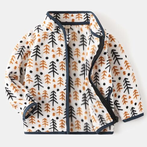 Toddler Fleece Jacket Baby Girls Boys Zip Up Long Sleeve Spring Fall Lightweight Warm Outerwear in Saudi Arabia