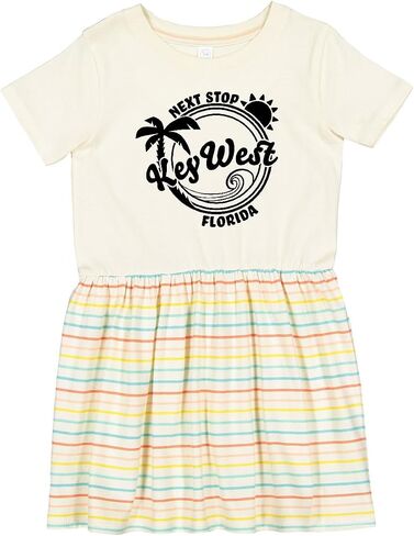 inktastic Next Stop- Key West, Florida Toddler Dress in Saudi Arabia