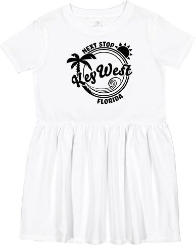 inktastic Next Stop- Key West, Florida Toddler Dress in Saudi Arabia