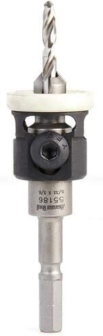 Amana Tool 55182 Carbide Tipped 82 Degree Countersink with Adjustable Low Friction Depth Stop For Festool CENTROTEC System 3/8 D x 1/8 Drill D in Saudi Arabia