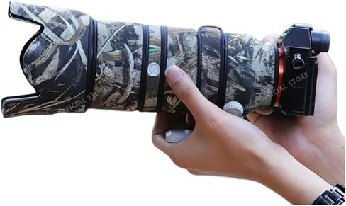 مطاردة الطيور الممولة معطف عدسة مقاومة للماء لـ Sony Fe 70-200mm F2.8 GM غطاء واقعي للعدسة مقاومة للطول (REED Camouflage) in Kuwait