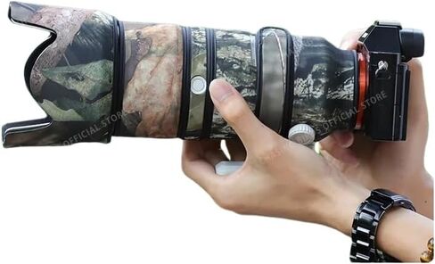 مطاردة الطيور الممولة معطف عدسة مقاومة للماء لـ Sony Fe 70-200mm F2.8 GM غطاء واقعي للعدسة مقاومة للطول (REED Camouflage) in Kuwait