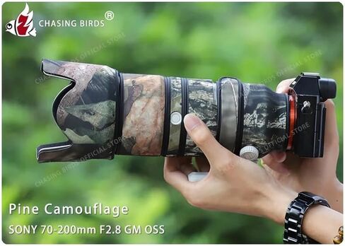 مطاردة الطيور الممولة معطف عدسة مقاومة للماء لـ Sony Fe 70-200mm F2.8 GM غطاء واقعي للعدسة مقاومة للطول (REED Camouflage) in Kuwait