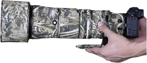 CHASING BIRDS Camouflage Waterproof Lens Coat for Nikon Z 180-600mm f/5.6-6.3 VR Rainproof Lens Protective Cover (Reed Camouflage, with 1.4X and 2.0X TC) in Saudi Arabia
