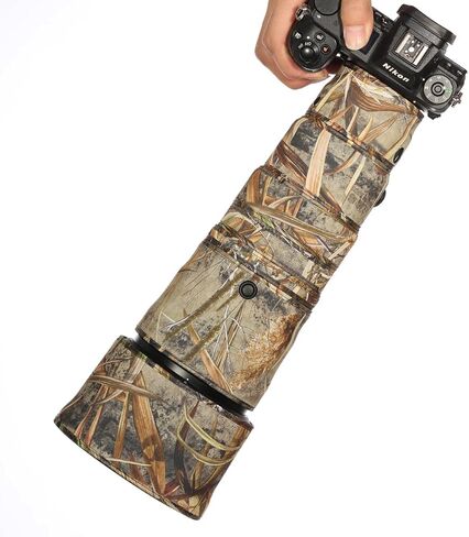 CHASING BIRDS Camouflage Waterproof Lens Coat for Nikon Z 180-600mm f/5.6-6.3 VR Rainproof Lens Protective Cover (Reed Camouflage, with 1.4X and 2.0X TC) in Saudi Arabia