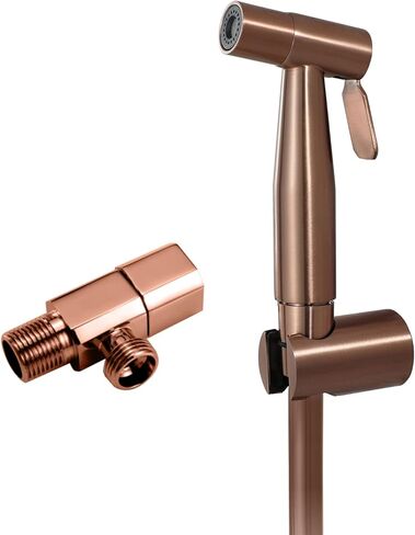 Handheld Bidet Sprayer Toilet Kit Stainless Steel Cloth Diaper Sprayer Kit Wall Mounted Bidet Toilet Sprayer Single Cold Bathroom Washroom Set with 1.2m PVC Shower Hose,Black, in Saudi Arabia