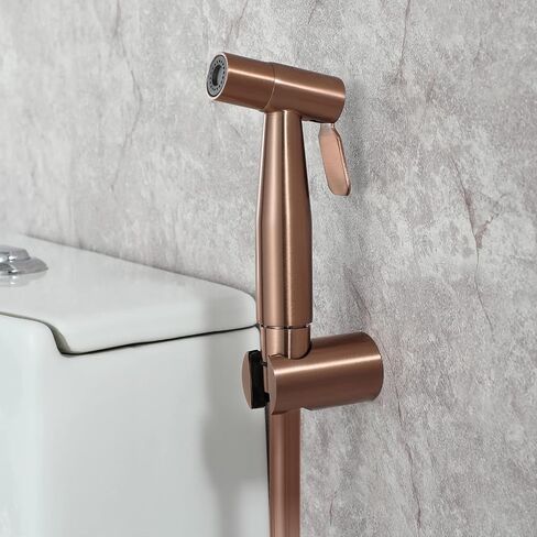 Handheld Bidet Sprayer Toilet Kit Stainless Steel Cloth Diaper Sprayer Kit Wall Mounted Bidet Toilet Sprayer Single Cold Bathroom Washroom Set with 1.2m PVC Shower Hose,Black, in Saudi Arabia