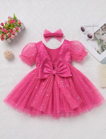 OBEEII Pageant Dress for Toddler Girls Sparkle Star 3D Butterfly/Floral Embroidery Tulle Tutu Dress Princess Prom Party Gown in Saudi Arabia