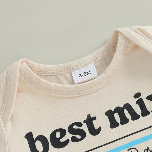 Canis Infant Newborn Baby Boys Girls Funny Letters Bodysuit Short Sleeve Neutral Baby Announcement Romper in Saudi Arabia