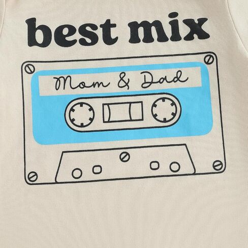 Canis Infant Newborn Baby Boys Girls Funny Letters Bodysuit Short Sleeve Neutral Baby Announcement Romper in Saudi Arabia