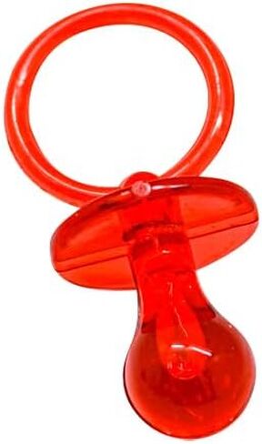 2.5 "Paby Pacifier Party Favors ، 36 قطعة ، تكشف عن جنسنا ، ديكورات دش ، فتاة جنس جنس جدول مبعثر ، ديكور ألعاب الحفلات DIY (أحمر) in Kuwait