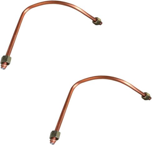 Aluminum Air Compressor Exhaust Tube Replacement Copper Tone,Air Pipe Air Pump Spare Parts,Easy to Install (10 x 450mm/0.4" x 17.7")(2PCS) in Saudi Arabia