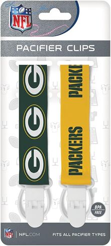 Baby Fanatic NFL Unisex-Baby 2-Pack Pacifier Clips in Saudi Arabia