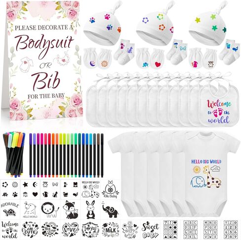 78pcs baby bib bodysuit baby set baby shup dame scl in Kuwait