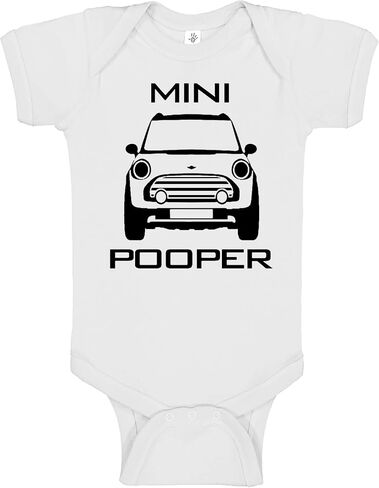 Reaxion Cute Funny Baby Boy Girl Mini Pooper Bodysuits - Handmade Humorous Clothes For Newborn Infants in Saudi Arabia