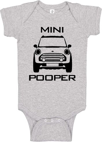 Reaxion Cute Funny Baby Boy Girl Mini Pooper Bodysuits - Handmade Humorous Clothes For Newborn Infants in Saudi Arabia