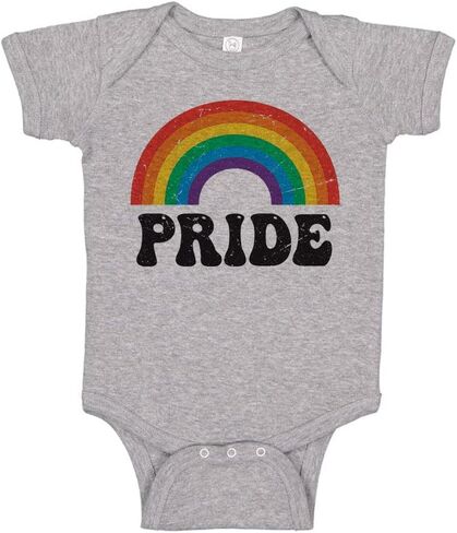 Retro Rainbow Pride Baby Infant Bodysuit in Kuwait