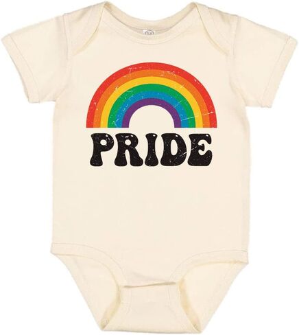 Retro Rainbow Pride Baby Infant Bodysuit in Kuwait