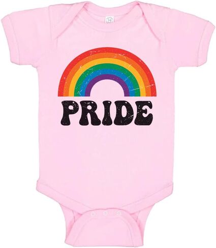 Retro Rainbow Pride Baby Infant Bodysuit in Kuwait
