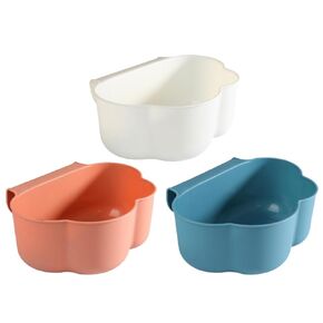 Garneck Kitchen Trash Can 3pcs Hanging Waste Container for Small Trash Can Storage