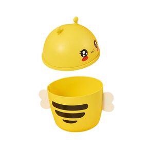 Small Trashcan Lid Trash Can Lid for Desktop Bee Design for Bathroom Kitchen